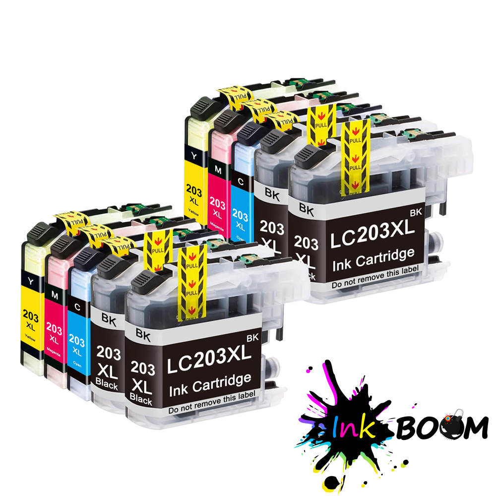 LOTTO Cartuccia d'inchiostro adatta a Brother LC203 LC201 MFC-J4420DW MFC-J485DW MFC-J5620DW - Foto 10 di 10