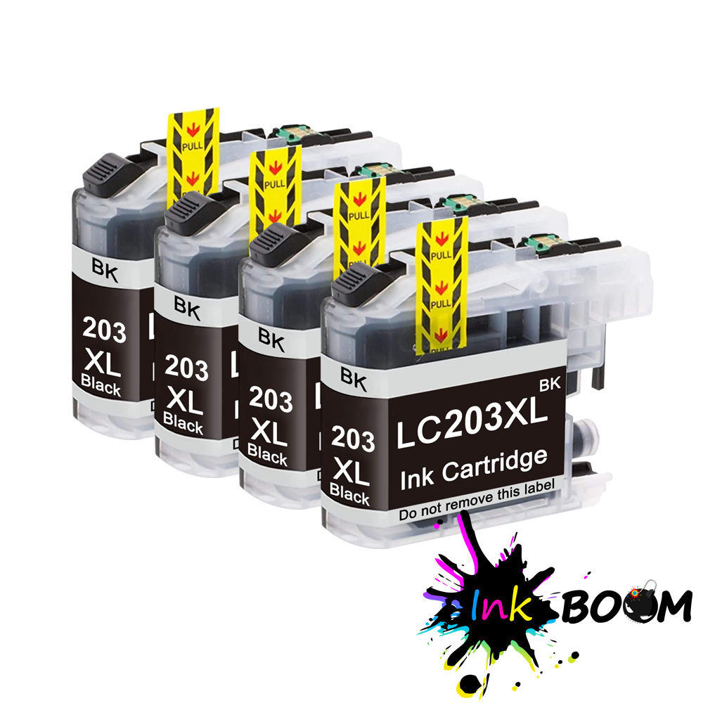 LOTTO Cartuccia d'inchiostro adatta a Brother LC203 LC201 MFC-J4420DW MFC-J485DW MFC-J5620DW - Foto 2 di 10
