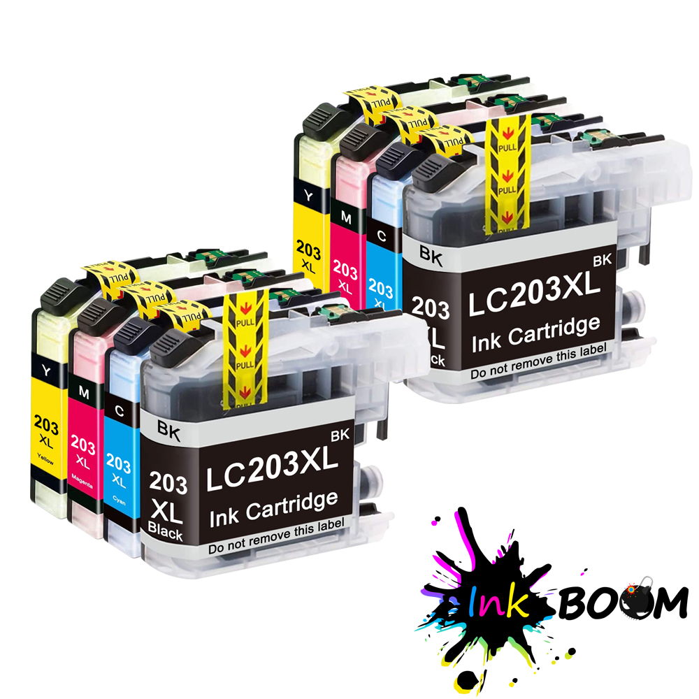 LOTTO Cartuccia d'inchiostro adatta a Brother LC203 LC201 MFC-J4420DW MFC-J485DW MFC-J5620DW - Foto 9 di 10