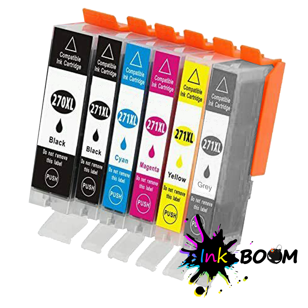6PK Ink Cartridge for PGI-270 CLI-271 PIXMA MG5721 MG5722 MG6820 TS8020 TS9020 - Picture 2 of 4