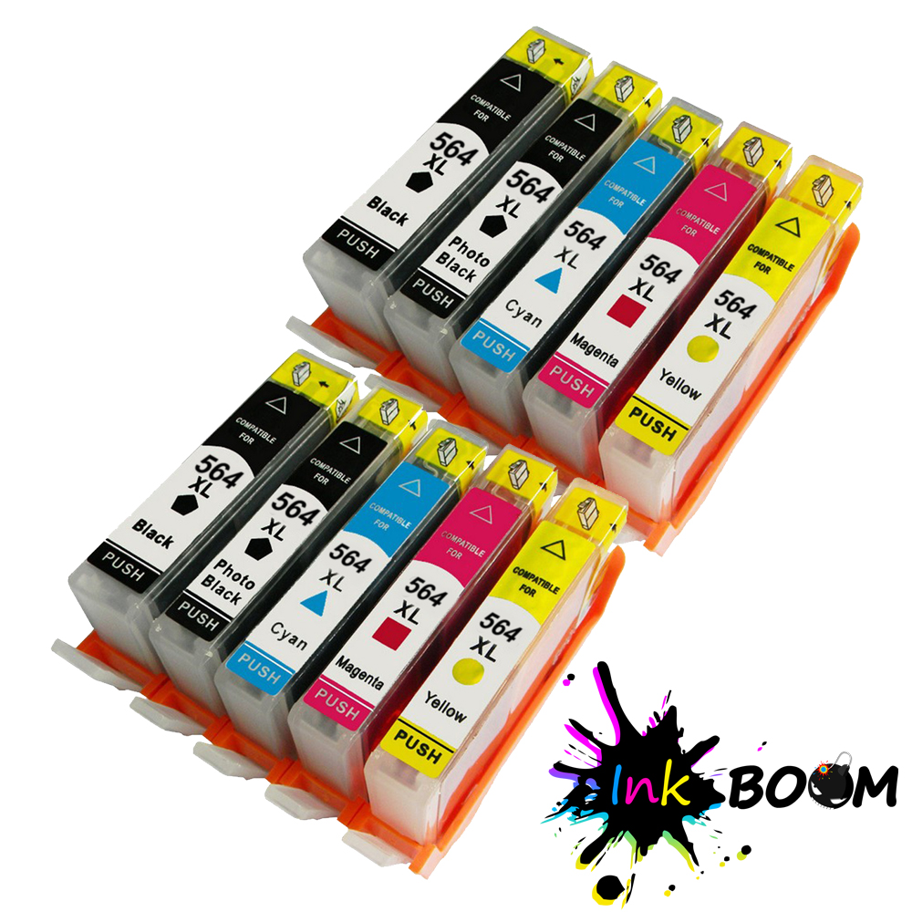 LOT Ink Cartridge replace for HP 564XL Photosmart D5468 C5324 C5370 B110c 6512 - Picture 8 of 10