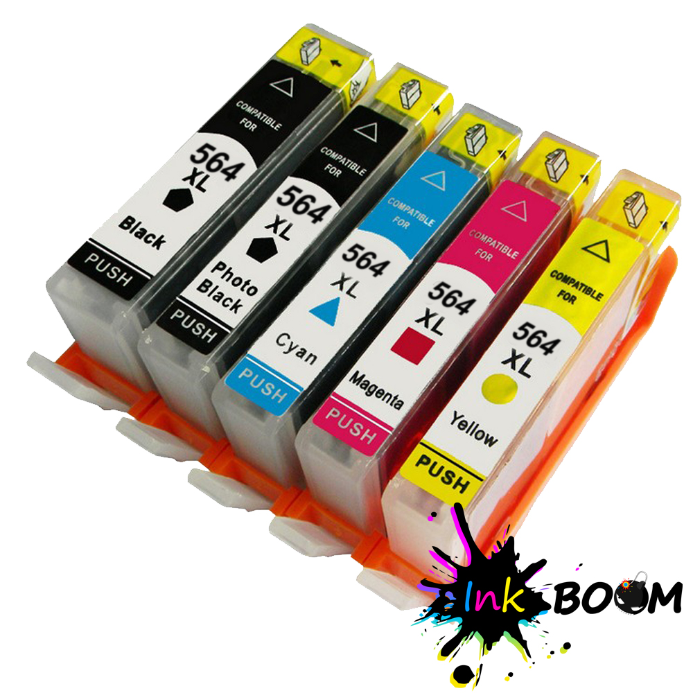 LOT Ink Cartridge replace for HP 564XL Photosmart D5468 C5324 C5370 B110c 6512 - Picture 7 of 10